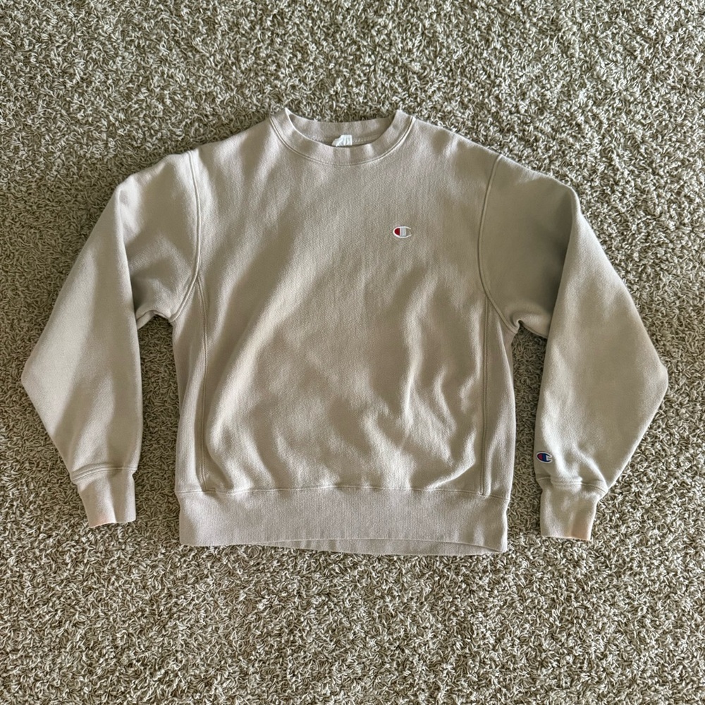 Champion Tan Reverse Weave Sweatshirt